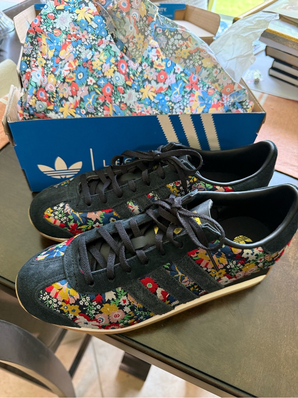 adidas Liberty of London Floral-Print Casual Sneakers - Picture 1 of 4